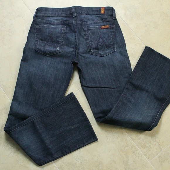 7 For All Mankind Denim - 7 For All Mankind A Pocket Flare Denim Jeans 26x28